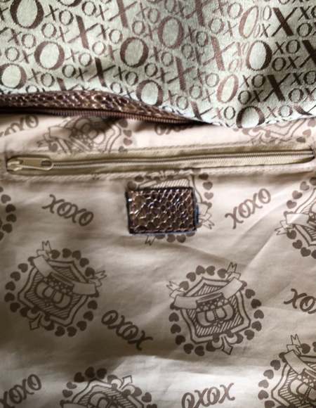 XOXO Handbag with snakeskin look faux leather and studded embellishments - Picture 12 of 12